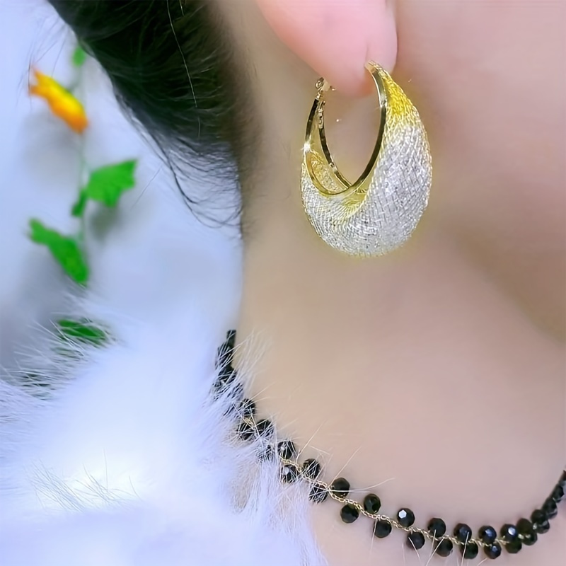 Sparkling Hoop Earrings for Women